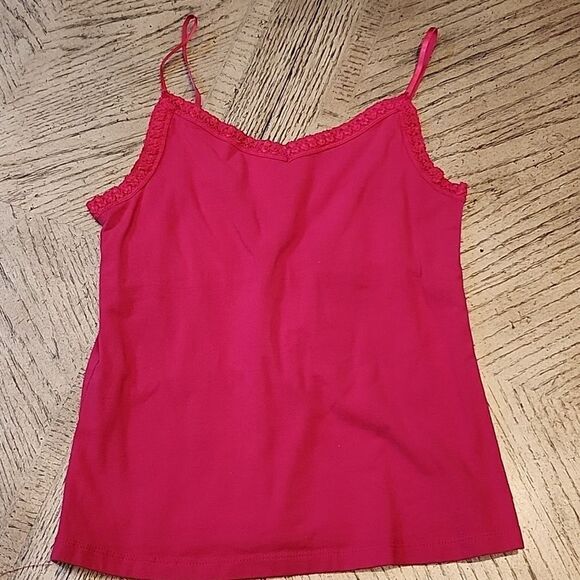 Red and navy v neck tank top size S Esprit - Picture 2 of 9
